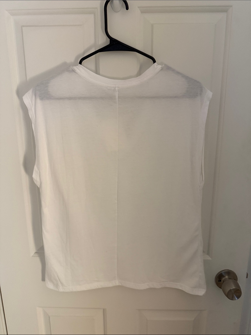 Nordstrom Women's White Sleeveless Vneck Tee Sz Sm - Picture 6 of 8